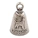 Guardian Bell Labrador Good Luck Bell w/Keyring & Black Velvet Gift Bag | Motorcycle Bell | Lead-Free Pewter | Made in USA