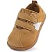 STQ Toddler Boys Shoes Wide Toe Box Barefoot Shoes Boy Sneakers Kids Tennis Shoe Preschool Breathable Non Slip Flexible Lightweight Comfortable First Walking Running Gym Outdoor Brown Toddler Size 6