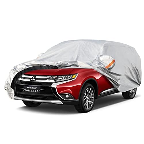 6 Layer SUV Car Cover Custom Fit Mitsubishi Outlander (2005-2025) Waterproof All Weather, Heavy Duty Outdoor Snow Sun Rain Uv Protection (Ships from US Warehouse, Delivery 3-8 Days) Mitsubis