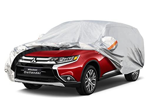 Image of GUNHYI 6 Layer SUV Car Cover Custom Fit Mitsubishi Outlander (2005-2026) Waterproof All Weather, Heavy Duty Outdoor Snow Sun Rain Uv Protection (Ships from US Warehouse, Delivery 3-8 Days)