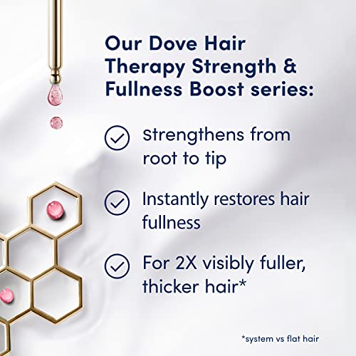 Dove Hair Therapy Shampoo Strengthening Treatment For Thin, Fine Hair Strength And Fullness Boost Sulfate Free Shampoo For 2X Visibly Fuller, Thicker Hair 33.8 Oz #TOP2