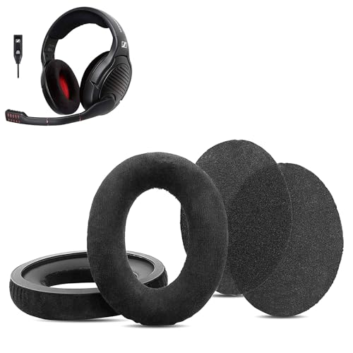 HZP41 Coussinets de Remplacement Compatible avec Sennheiser HZP41/HZP26 G4ME One Game One/PC 363D/PC 360/PC 373D Les Casques, Coussinets Doux avec Tissu Doux