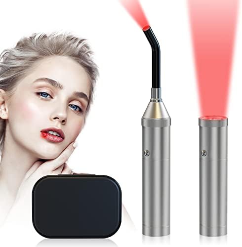 Red Light Therapy Device - Okyna Canker Sore Cold Sore Treatment for Lips,Infrared Light Therapy for Pain Relief and Heal,Fever Blister Treatment for Oral Lip Nose Ear Knee Neck Joint,Muscle Body