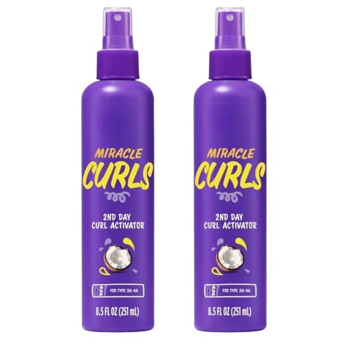 Au~ssie Miracle Curls 2nd Day Curls Activator Spray Gel, 8.5 fl oz (2 Pack)