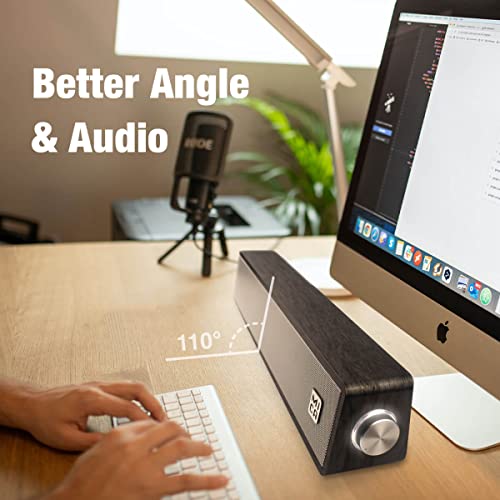 Barra de sonido MICA M30T con audio Bluetooth mejorado y diseño en ángulo para PC 4