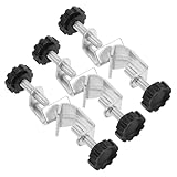 PRETYZOOM Abrazadera de Nuez Ajustable de Hierro para Laboratorio 3 Unidades con Doble Tornillo, Soporte para Instrumentos y Equipos de Química, Accesorio Versátil para Experimentos