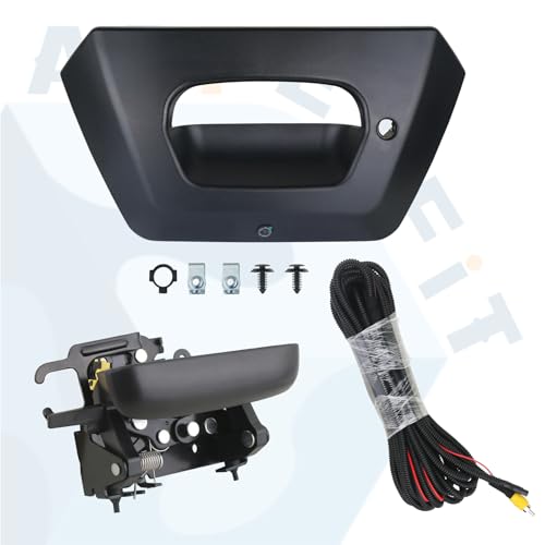 Image of APPERFiT Backup Camera with Tailgate Handle & Bezel Trim 15094722 93440179 Compatible with Chevrolet Chevy Avalanche 1500 2500 2002 2003 2004 2005 2006 Tail Gate Reverse Back Up Camera