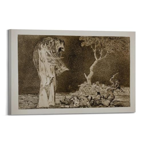 Impression sur toile de Francisco De Goya Nuit noire pour sublimer la déco de votre salon moderne