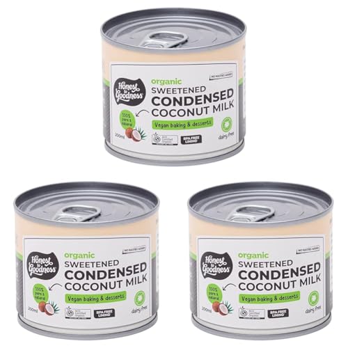 Honest to Goodness Organic Sweetened Condensed Coconut Milk 200 gm (Pack of 3)