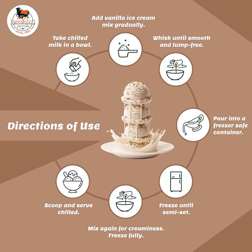 Image of Kamdhenu Gauveda Mava Malai Ice Cream Mix Powder 150g - Instant Homemade Malai Kulfi Premix | No Machine Needed | Eggless & 100% Vegetarian | Makes 500ml+ Malai Ice Cream, Kulfi & Frozen Dessert