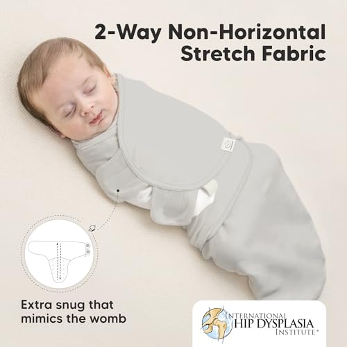 Image of 3-Pack Organic Baby Swaddle Sleep Sacks - Swaddles for Newborns, Infant 0-3 Months, Baby Girls, Boys, Soft & Snug Newborn Sleep Sack, Nursery Swaddling Blankets (Sage, XS)