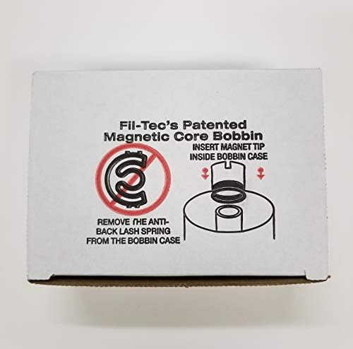 Fil-Tech Magna-Glide Poly Classics Style L 135yd Prewound Bobbins 100ct White