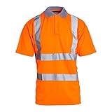Blackrock Hi-Vis Polo Shirt, Rail Industry Orange, T-Shirt, Work Utility & Safety Clothing, High Visibility Workwear PPE, For Men Women Unisex, EN20471 Class 2 Certified, Size 5XL - Image 1