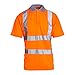 Price comparison product image Blackrock Hi-Vis Polo Shirt, Rail Industry Orange, T-Shirt, Work Utility & Safety Clothing, High Visibility Workwear PPE, For Men Women Unisex, EN20471 Class 2 Certified, Size 4XL