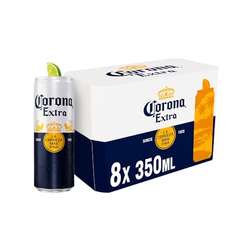 Cerveja Corona Extra Lata 350ml - Pack com 8 unidades Cerveja Corona Extra Lata 350ml - Pack com 8 unidades