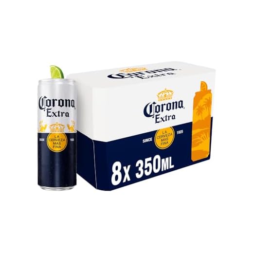 Pack Cerveja Corona Extra Pilsen, Lata, 350ml, Caixa 8 unidades