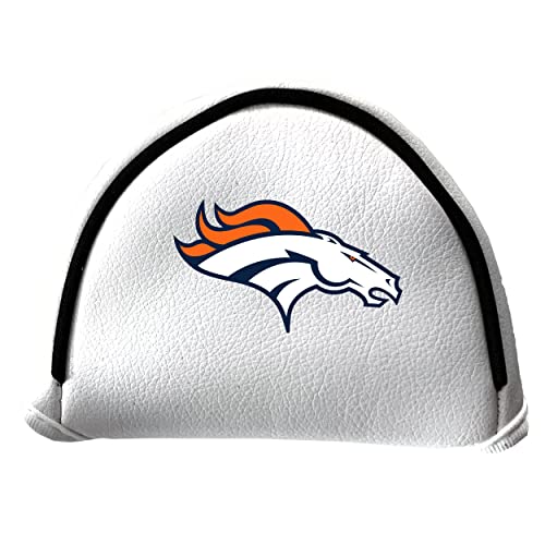 Team Golf NFL Putter Cover - Mallet White, Fits Most Mallet Putters, Easily Slips on and Secures with Hook-and-Loop Fastener Closure