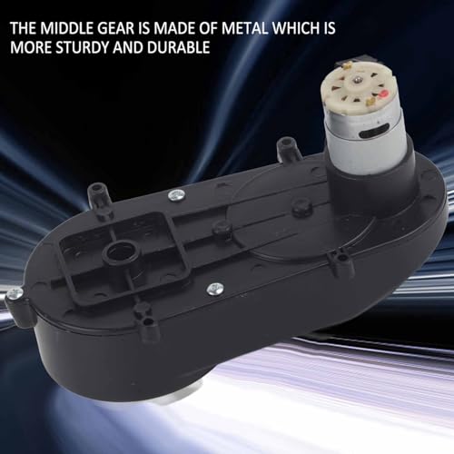 Elektromotor Getriebe, Hochgeschwindigkeits RS390 Elektromotor mit Getriebe für Kinder Elektroauto Motorräder Spielzeug Zubehör(12V 12000RPM)