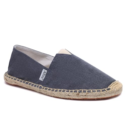 Image of Altxic Men's Closed Toe Comfortable Canvas Slip on Flat Espadrilles
