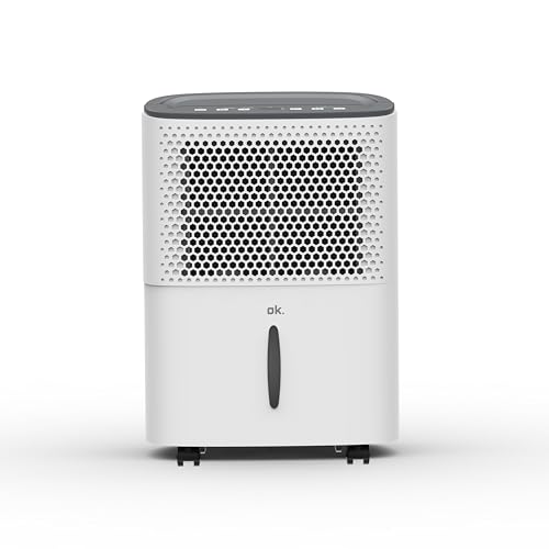 UNIVERSALBLUE | Deshumidificador Silencioso 10 litros | Portátil | Potencia 200W | Tanque de agua 1,8l | 2 velocidades | Control electrónico | Sistema de seguridad