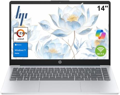 HP 14” Laptop 2026 Student Business, MS Office, AMD CPU, 4GB RAM ...