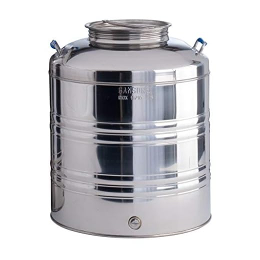 Fût inox pour Huile Liquide Alimentaire SERTI (20 Litres)