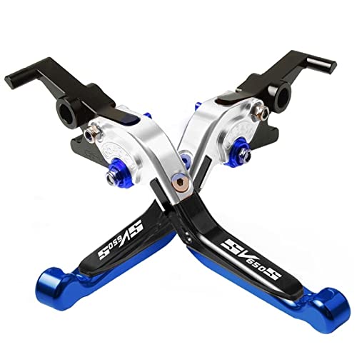 WJSM Levier pour Suzuki SV650S 1999-2012 Moto CNC Leviers d'embrayage De Frein Réglables Poignée Cover