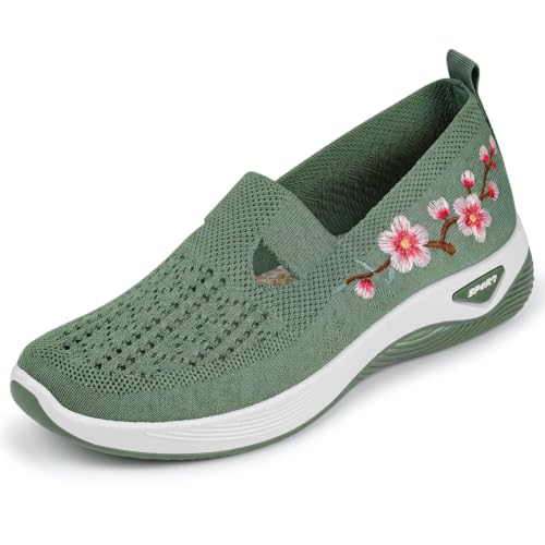 Imagen de OSDUE Zapatillas Ortopédicos para Mujer Zapatos sin Cordones Malla Deporte