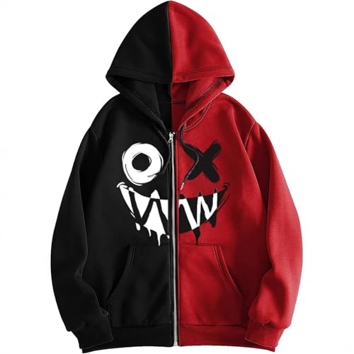 Sweat à capuche zippé pour homme idéal pour vos sorties streetwear punk