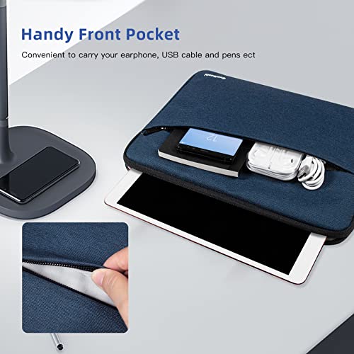 10.5-11 Inch Tablet Sleeve, Polyester Pouch Cover Case Fits 11” New Ipad Pro 2018, 10.5” Ipad Air 2019/ Ipad Pro, Microsoft Surface Go, Samsung Tab, Fit For Apple Pencil & Smart Keyboard – Blue #TOP4