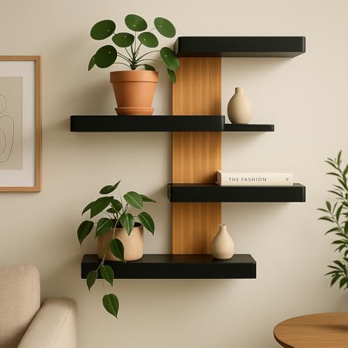 Prateleira Estilo Industrial em Madeira Maciça 40x30cm | Instalaç...