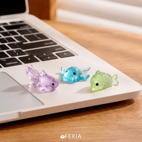 Image of FEXIA 150PCS Luminous Mini Resin Animals Variety Pack,Mystery Blind Bags