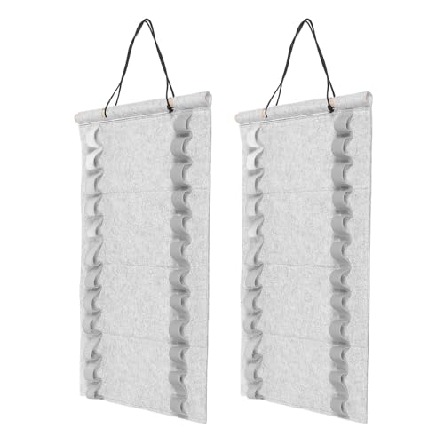 Organizador de pared para cinturones de artes marciales en dormitorios soporte de fieltro gris pack 2