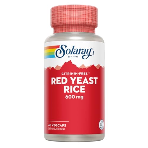 SOLARAY Red Yeast Rice, 600 mg, 45 Count