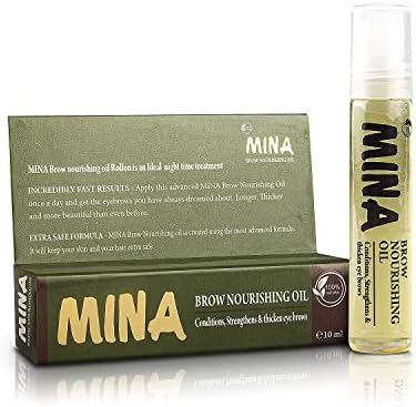MinaiBrow Tint Kit Dark Brown | Natural Spot Coloring Brow Powder with Oil & Brush | Water & Smudge Proof, Long-Lasting, Instant Brow Dye Kit, 100% Gray Converge, Vegan and Cruelty-Free