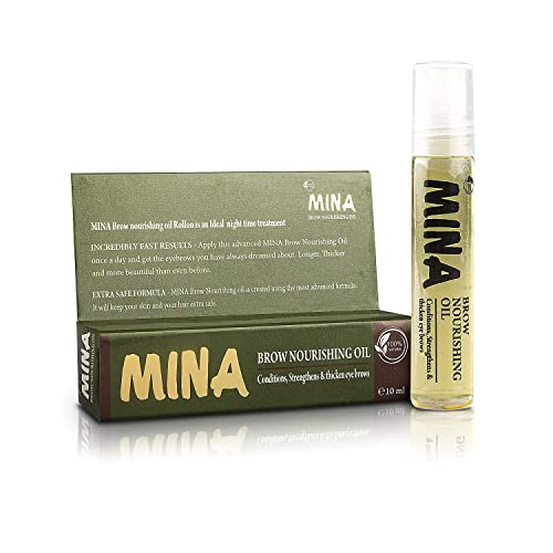 MinaiBrow Tint Kit Dark Brown | Natural Spot Coloring Brow Powder with Oil & Brush | Water & Smudge Proof, Long-Lasting, Instant Brow Dye Kit, 100% Gray Converge, Vegan and Cruelty-Free