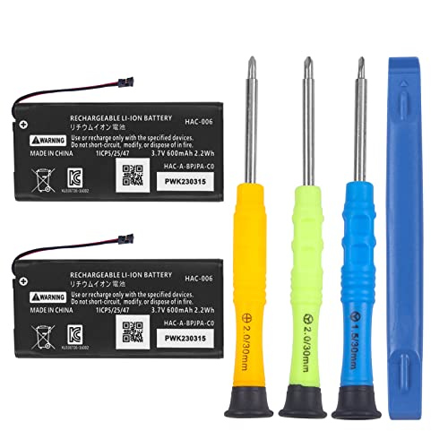 Batería Li-ion HAC-006 de alta capacidad de 600 mAh con kit de herramientas de sustitución