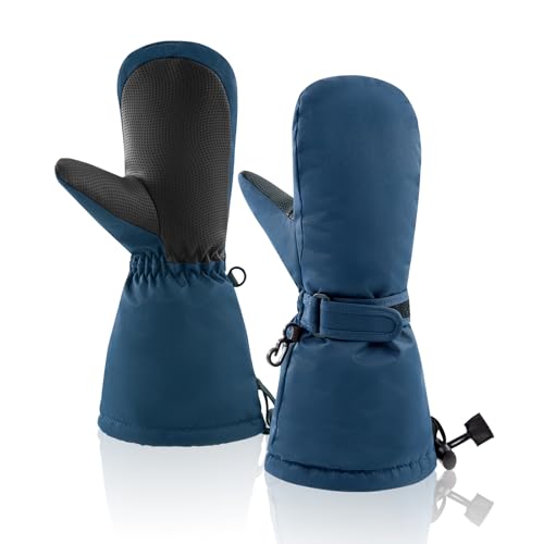 Image of BAVST Winter Kids Waterproof Gloves for Boys Girls Snow Ski Toddler Baby Mittens Outdoor for Infant Teens 1-5T