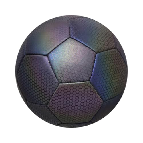 Reflective Football Indoor Outdoor School Training Soccer Size 4 5 Glowing Soccer Reflective Soccer