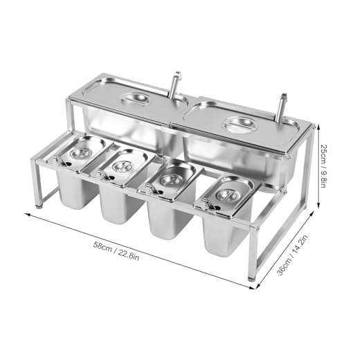 Ensemble de Boîtes à Condiments en Acier Inoxydable au Design Épuré - 3