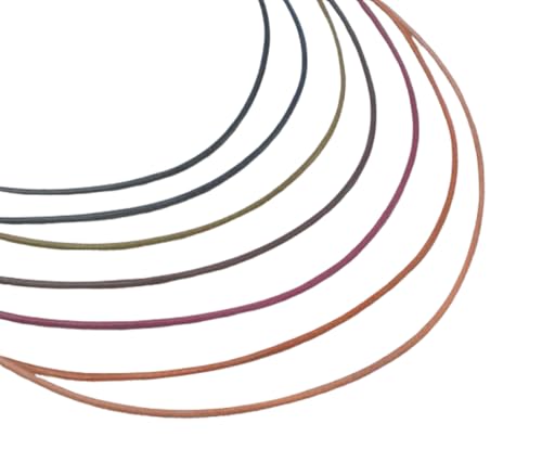 Feine Lederkette mit 925 Silber Verschluss, Farbwahl schwarz, braun, beige,...