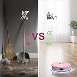 Mini Aspirateur robot pour voiture,3 in 1automatic Petit robot nettoyant rechargeable pour balayage (Pink)