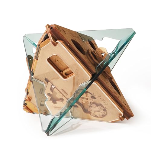 Puzzle Potato - Anti-Gravedad - Juego de Escape Room - Puzzle Box - Caja Puzzle de Madera - Rompecabezas 3D - Caja del Tesoro (Cristal Balu)