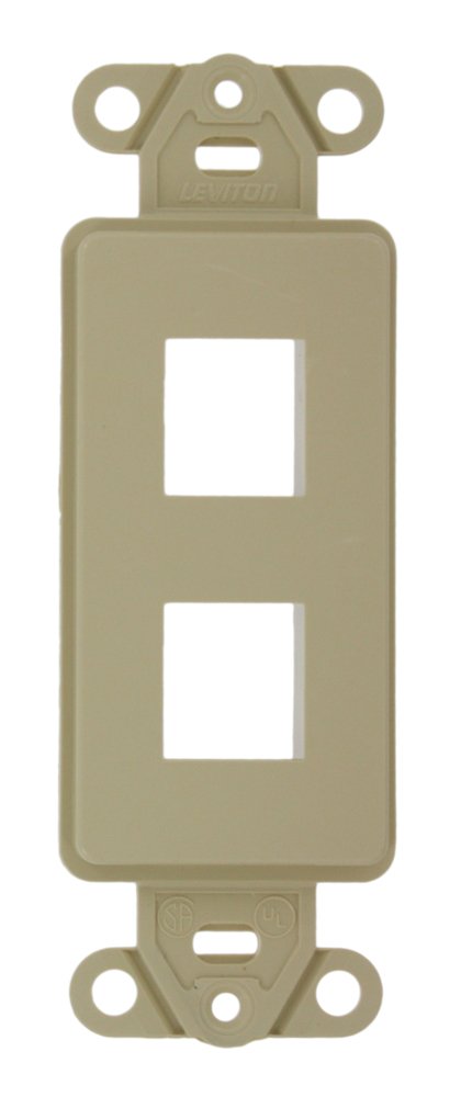 Jack de pared Leviton Decora 6P6C conector telefónico 110 estilo modular kit inserción 41658-I