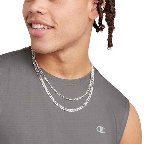 Champion Herren Sleeveless, Sport Tank, Moisture Wicking, Muscle for Men (Reg. Or Big & Tall) T-Shirt, Grau-Stone Gray, L – Ansicht 3