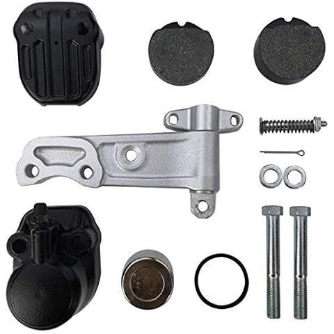 M MATI Front Brake Caliper & Holder Assembly with Pads for Honda CB350 CB360 CB400 CB450 CB500 CB550 45100-390-003 Cover
