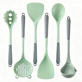Juego de Utensilios de Cocina de Silicona: Set de Cucharas y Espátulas - Resistente a alta Temperatura - para Hogar y...