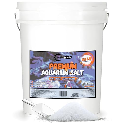 TradeGrade Aquarium Salt 45lb for Saltwater Tanks