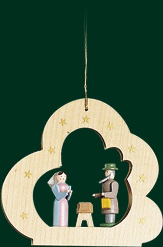 Nuage chrétien d'arbre décoration sapin bois fin pour ornements fragiles