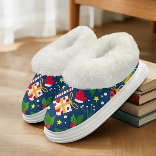 Christmas Decor Women's House Shoes Slippers Comfort Memory Foam Slippers Insulated Fuzzy for Ladies4